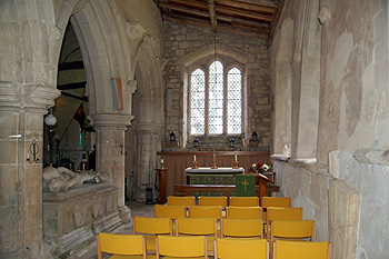 The south aisle looking east June 2012